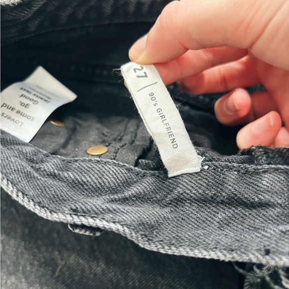 Black Pacsun Denim Shorts- 90’s Girlfriend- size-27 - Picture 3 of 3